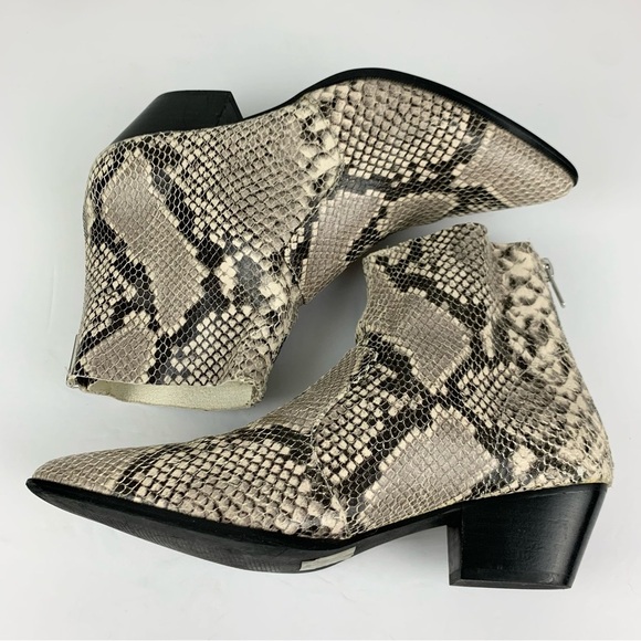 Steve Madden Cafe Snake Reptile Leather Ankle Bootie 8.5 - Picture 13 of 13